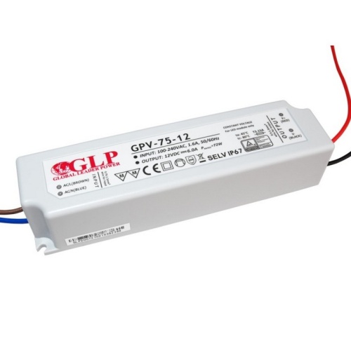Zasilacz LED GPV-75-12 12V 72W wodoodporny