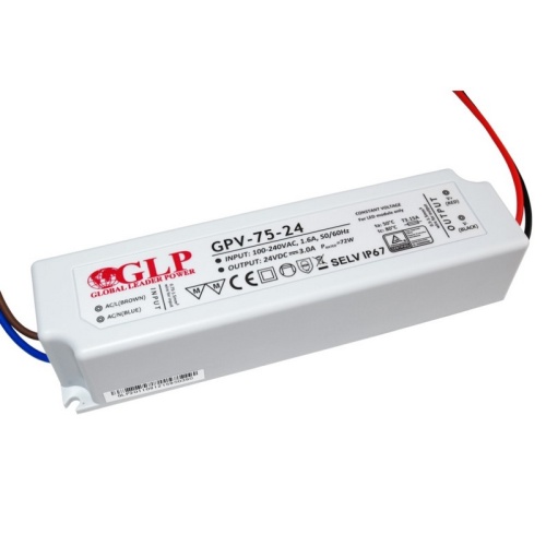 Kompaktowy zasilacz LED GLP GPV-75-24