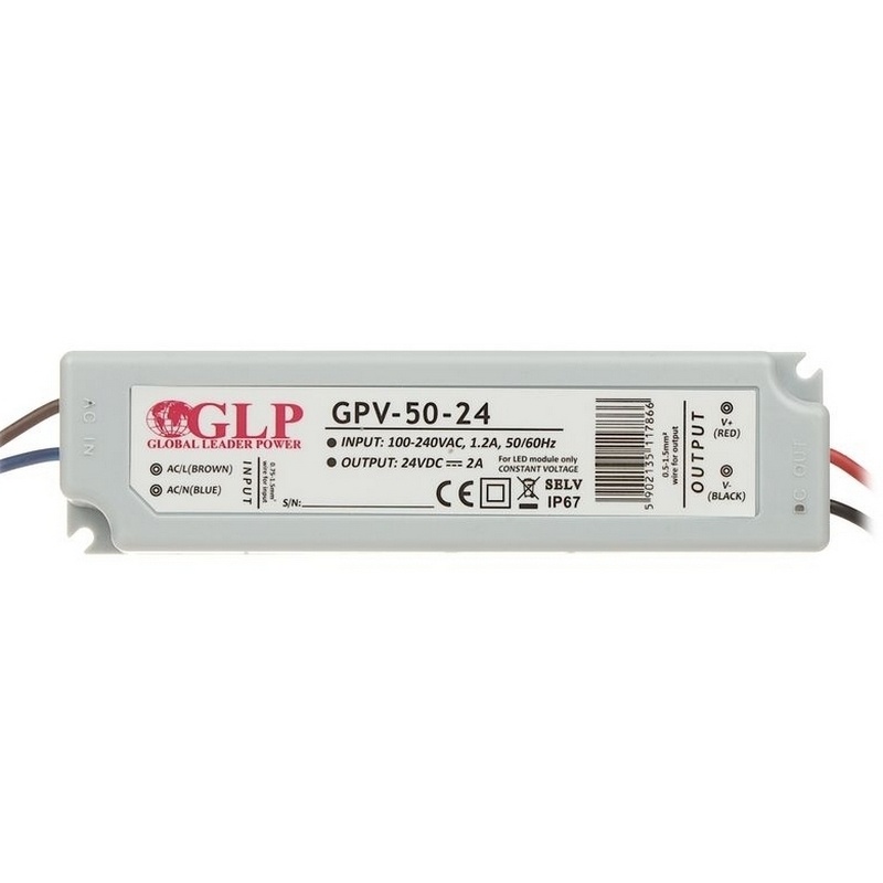 Zasilacz LED GPV-50-24 24V 48W wodoodporny