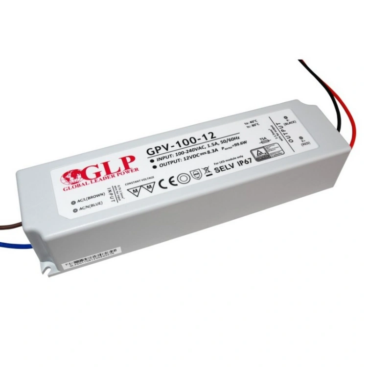 Wodoszczelny zasilacz LED 12V 8,3A IP67