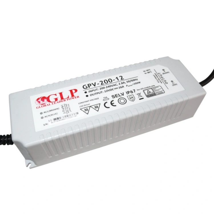 Zasilacz LED GPV-200-12 12V 192W IP67