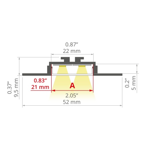 Pofil LED OPAC-30 z osłonką mleczną; odcinki 1m, 2m, 3m wymiar.jpg
