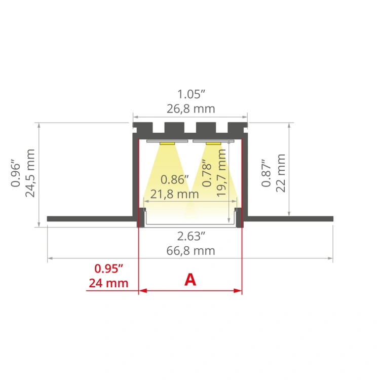 Profil LED KOZEL klosz mleczny; odcinki 1m, 2m, 3m wymiar.jpg