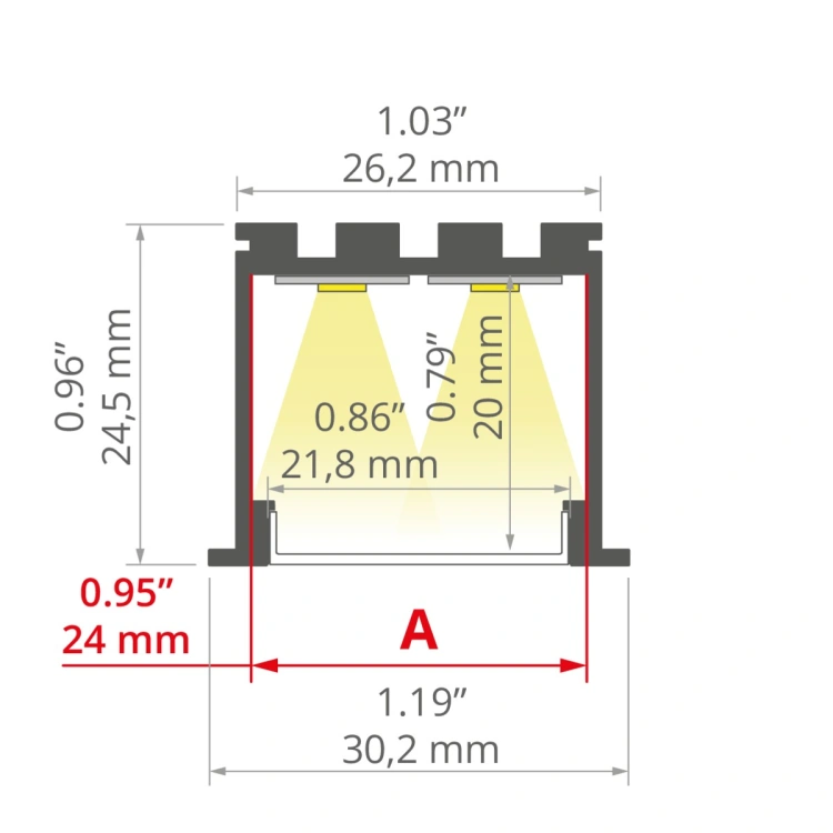 Profil LED LOKOM anodowany, klosz transparentny; odcinki 1m, 2m, 3m wymiar.jpg