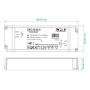 Zasilacz GPTC-50-24-D rysunek wymiarowy