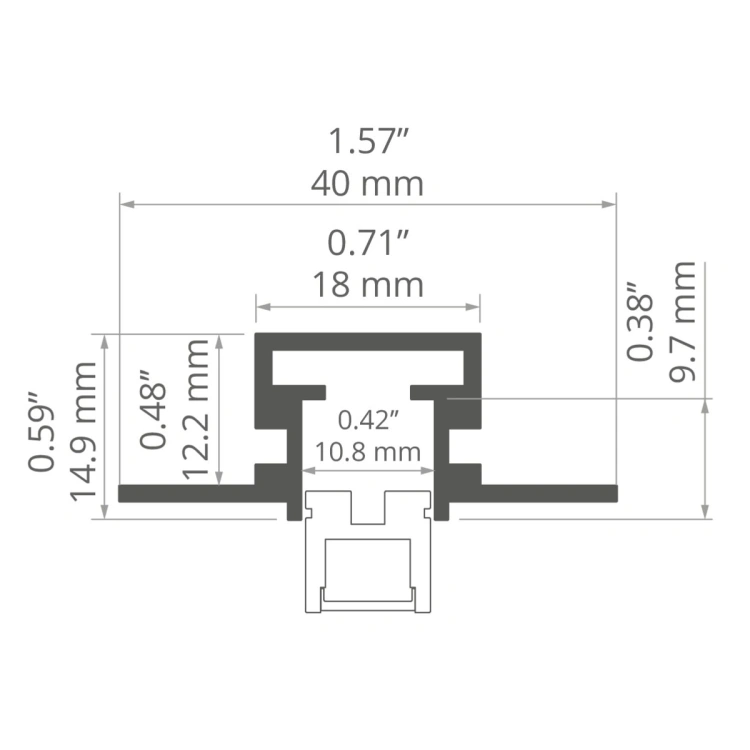 Profil montażowy TEPIKO nieanodowany (do profilu PIKO-ZM); odcinki 1m, 2m, 3m wymiar.jpg