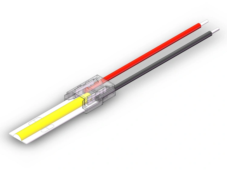 Złączka do taśm LED COB 5mm przewód-taśma