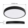 Plafon LED SAMER Black 24W 4000K 1920lm IP20 GXLS363