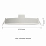 Duże oczko sufitowe LED 30W zintegrowane