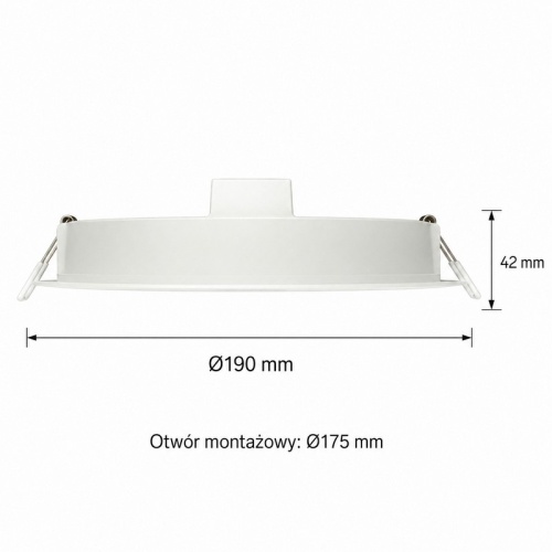 Downlight LEDVANCE 2070 lm chłodnobiał