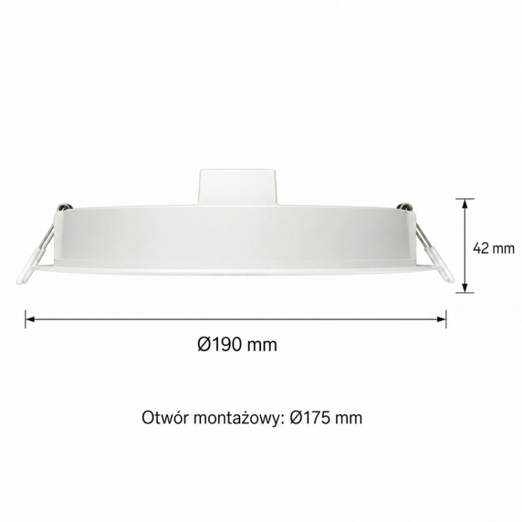 Downlight LEDVANCE 2070 lm chłodnobiał