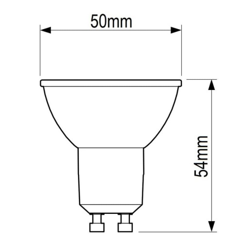Żarówka LED PHILIPS CLA LEDspotMV ND 3.5-35W GU10 827 36D biała ciepła 255lm - wymiar.jpeg