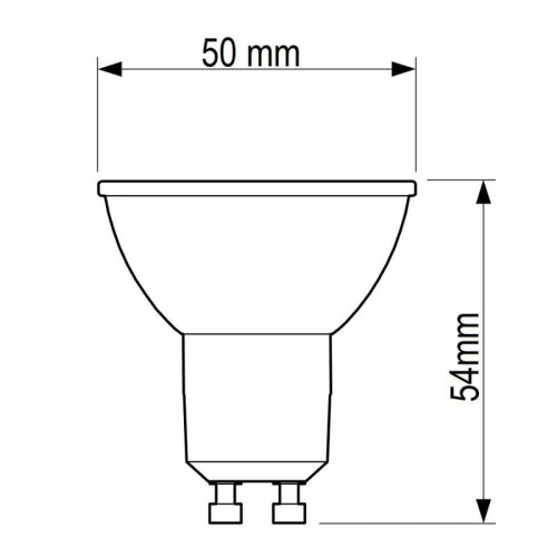 Żarówka LED Philips CorePro LEDspot CLA 4.6-50W GU10 865 36D biała zimna 6500K 390lm - wymiar.jpg