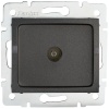 Gniazdo antenowe typu TV przelotowe LOGI 02-1290-041 grafitowe MOW ION 25274