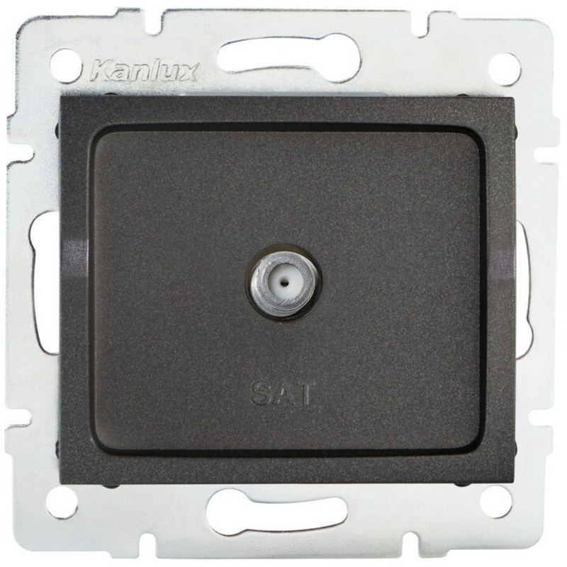 Gniazdo antenowe typu F LOGI 02-1301-041 grafitowe MOW ION 27129