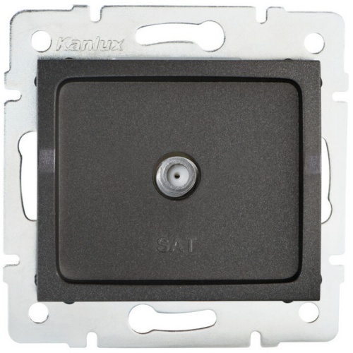 Gniazdo antenowe typu F LOGI 02-1301-041 grafitowe MOW ION 27129