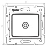Rysunek wymiarowy gniazda ekwipotencjalnego LOGI 02-1830-041 MOW ION 25293
