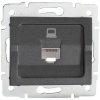 Gniazdo komputerowe pojedyncze (RJ45Cat 5e Jack) LOGI 02-1390-041 grafitowe MOW ION 25285