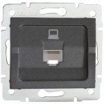 Gniazdo komputerowe pojedyncze (RJ45Cat 5e Jack) LOGI 02-1390-041 grafitowe MOW ION 25285