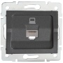 Gniazdo komputerowe pojedyncze (RJ45Cat 5e Jack) LOGI 02-1390-041 grafitowe MOW ION 25285