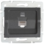 Gniazdo komputerowe (RJ45Cat 6 Jack) LOGI 02-1400-041 grafitowe MOW ION 25285