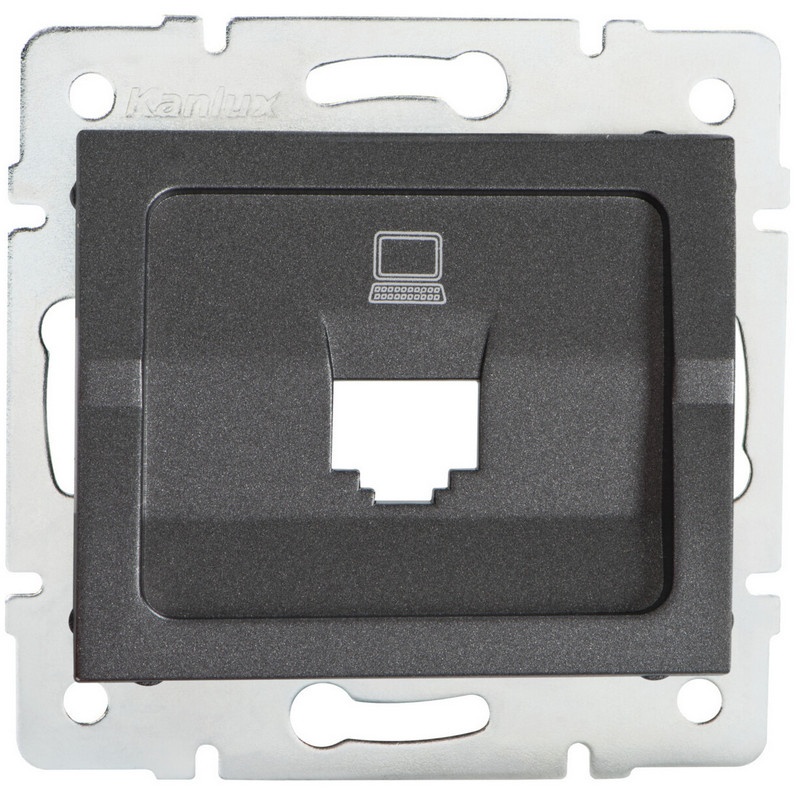 Adapter gniazda RJ45 LOGI 02-1399-041 grafitowe MOW ION 25929
