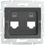 Adapter gniazda RJ45 LOGI 02-1419-041 grafitowe MOW ION 25939