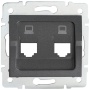 Adapter gniazda RJ45 LOGI 02-1419-041 grafitowe MOW ION 25939