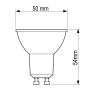 Żarówka LED Philips CorePro LEDspot MV GU10 840 120D biała neutralna 4000K 4,9W 550lm - wymiar.jpg