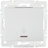 Łącznik zwierny dzwonek z LED LOGI 02-1080-102 biały MOW ION 25075