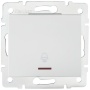 Łącznik zwierny dzwonek z LED LOGI 02-1080-102 biały MOW ION 25075