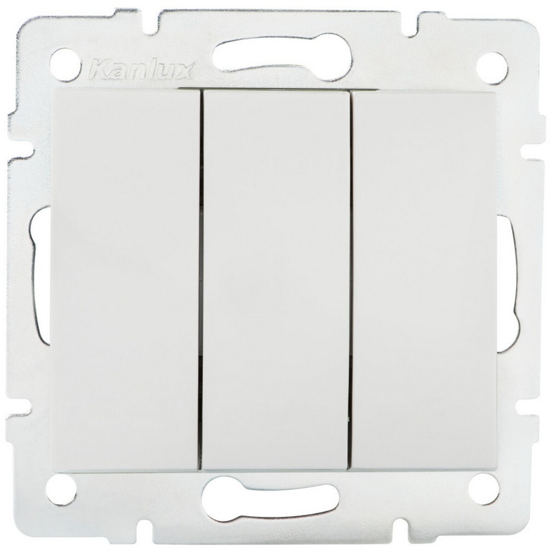 Łącznik potrójny LOGI 02-1090-102 bi biały Kanlux 25076