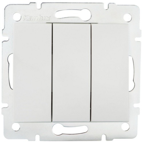 Łącznik potrójny LOGI 02-1090-102 bi biały Kanlux 25076