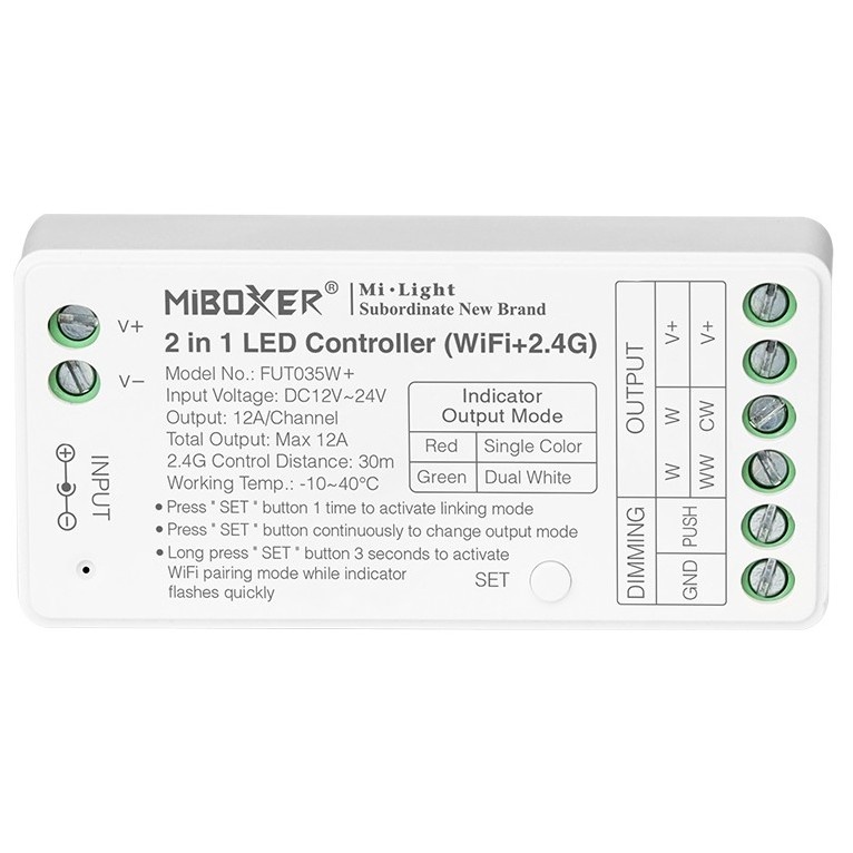Kontroler LED FUT037W RGB RGBW RGB+CCT MiBoxer