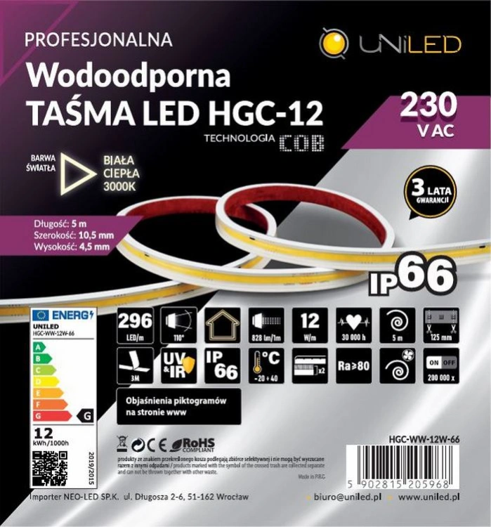 Taśma LED COB 3000K rolka 5m.JPG