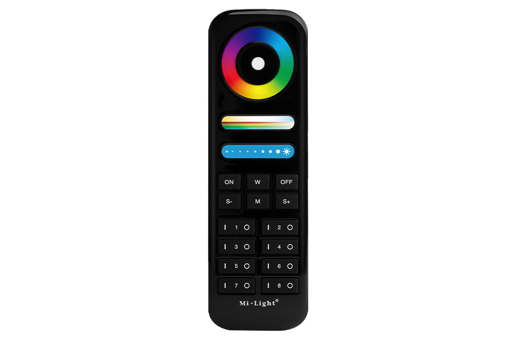 Pilot FUT089-B / 8 stref / RGB + CCT / 2,4G RF / 3VDC / czarny / IP20 / Bergmen by MiBoxer