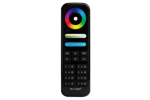 Pilot FUT089-B / 8 stref / RGB + CCT / 2,4G RF / 3VDC / czarny / IP20 / Bergmen by MiBoxer