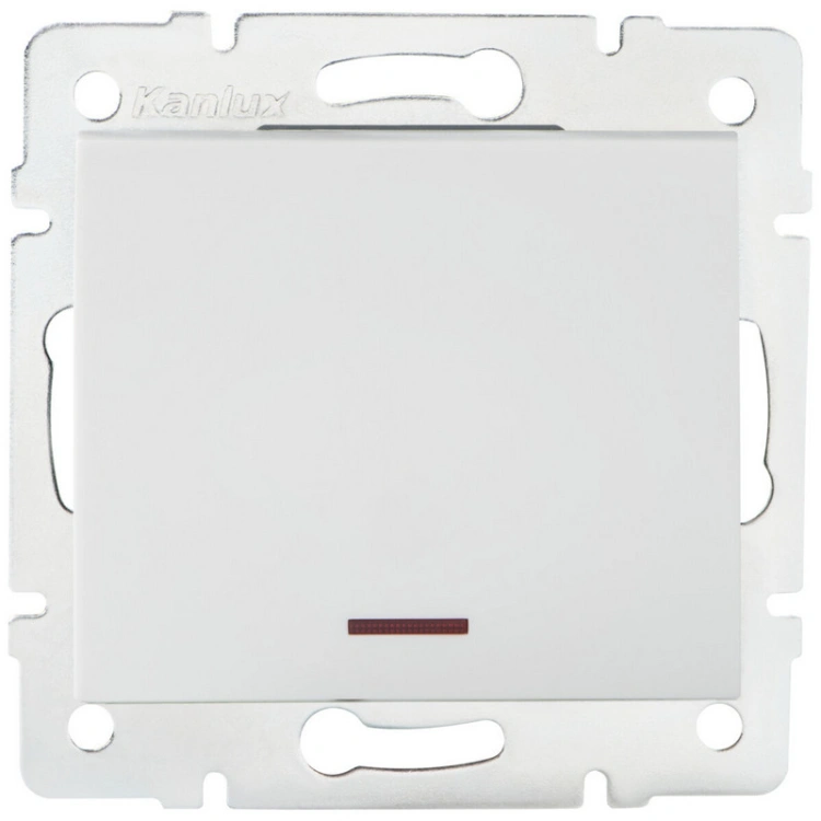 Łącznik jednobiegunowy LED LOGI 02-1110-102 bi biały Kanlux 25078