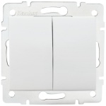 Łącznik dwugrupowy świecznikowy LOGI 02-1010-102 bi biały Kanlux 25066