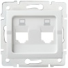 Adapter podwójny gniazda RJ45 LOGI 02-1419-002 bi biały Kanlux 25936