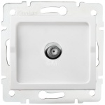 Gniazdo antenowe typu F LOGI 02-1301-002 białe MOW ION 27126