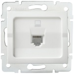 Gniazdo komputerowe pojedyncze (RJ45Cat 5e Jack) LOGI 02-1390-002 bi białe Kanlux 25108