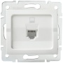 Gniazdo komputerowe pojedyncze (RJ45Cat 5e Jack) LOGI 02-1390-002 bi białe Kanlux 25108