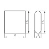 Oprawa elewacyjna GARTO LED biała 8W 350lm 4000K KANLUX 29271 wymiar