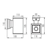 Oprawa elewacyjna LART EL-160-GR antracyt E27 IP54 KANLUX 29832 wymiar.jpg