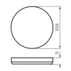 Wymiary plafoniera Kanlux LIXAN 385mm