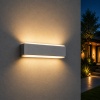 Oprawa elewacyjna LED VILA szara 16W 4000K 800lm IP54 GREENLUX aranżacja