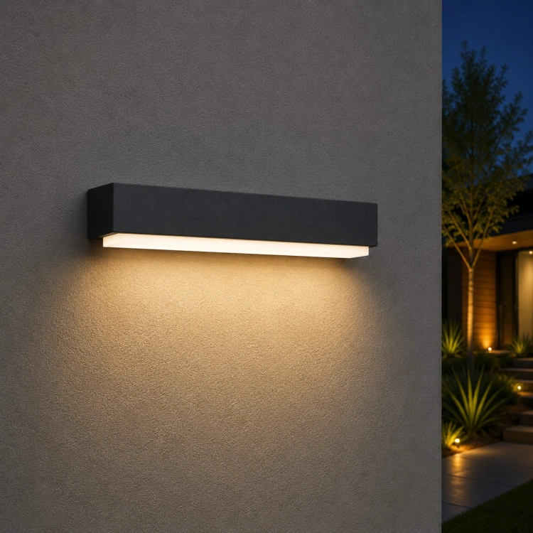 Oprawa elewacyjna LED VILA antracyt 12W 4000K 440lm IP54 GXPS068 GREENLUX aranżacja