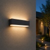 Kinkiet LED elewacyjny VILA 7W 4000K 400lm antracyt IP54 IK10 Greenlux aranżacja.jpg