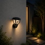 Lampa solarna elewacyjna z czujnikiem ruchu PIR i zmierzchu SOE-3 aranżacja